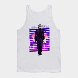 Retro Neon John Wick Tank Top